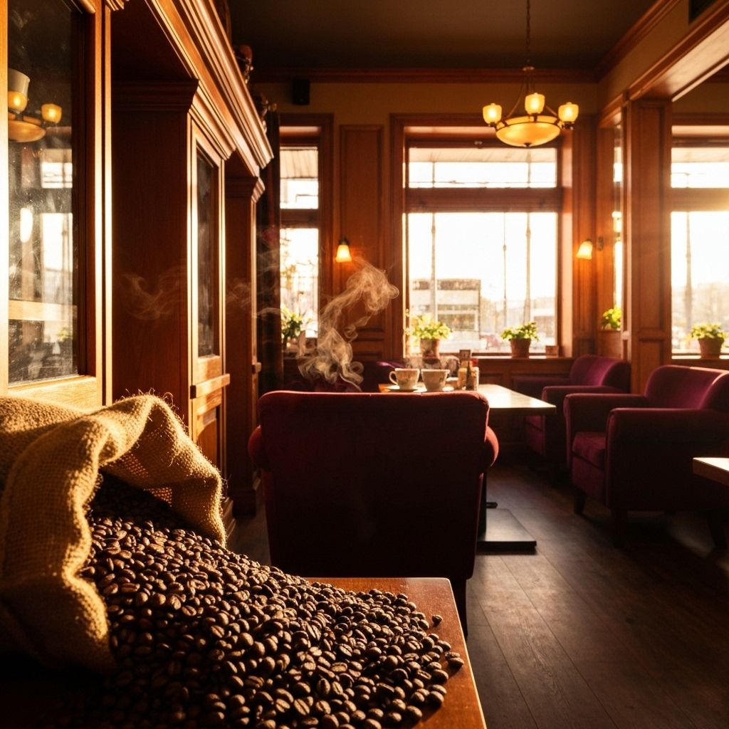 Our cozy coffee shop interior